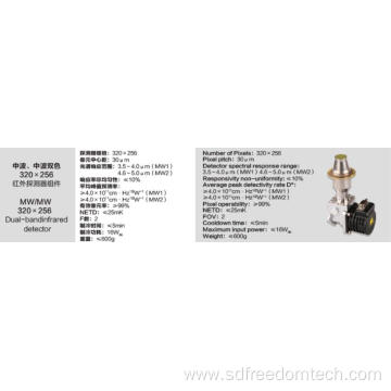 MW/MW Dual bandinfrared detector